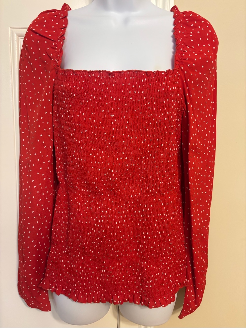 NWT Anthropologie Smocked Top